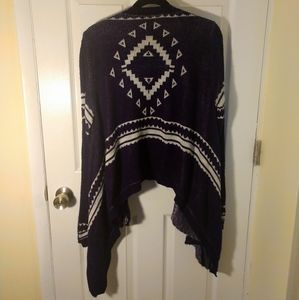 Indigo Patterned Cardigan